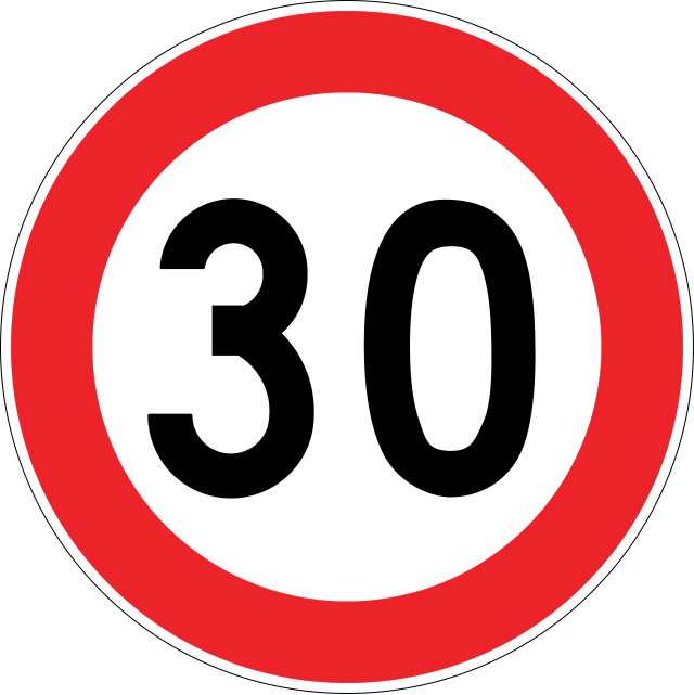 Geçici Hız Sınırı 30 km/s