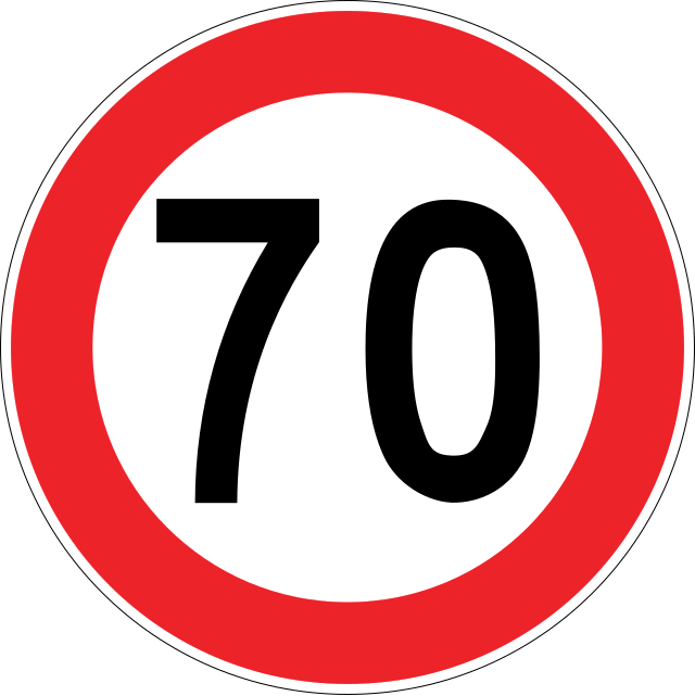 Geçici Hız Sınırı 70 km/s
