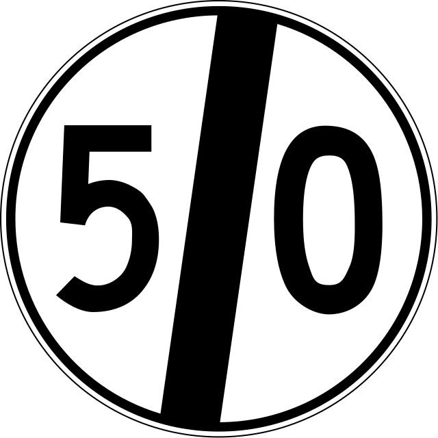 Bölge Hız Sınırı 50 km/s